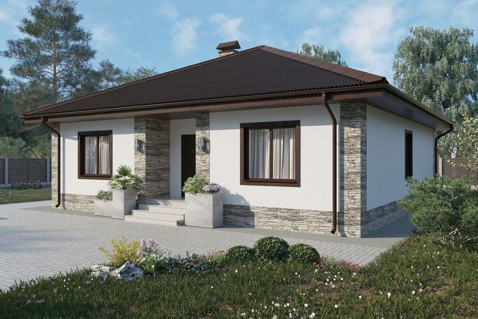 1-этажный дом, 110 м²